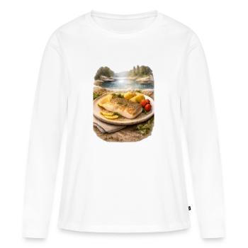 Gifts of the Far North - Makcyn - Women's Premium Organic Long Sleeve Shirt - white - Front - Julia (174cm)