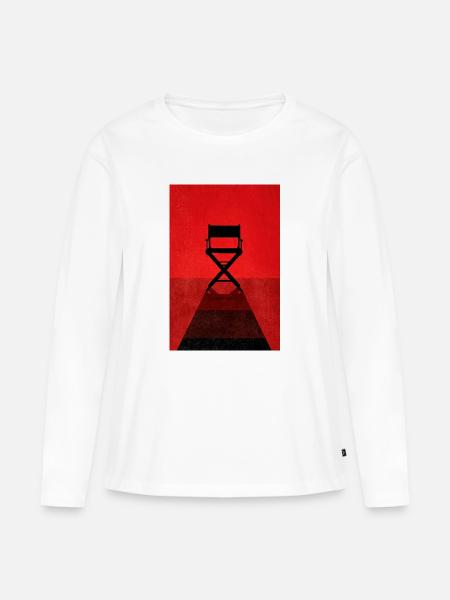 Red Spotlight Direktor Vorsitzender - Frauen Premium Bio Langarmshirt - Weiß