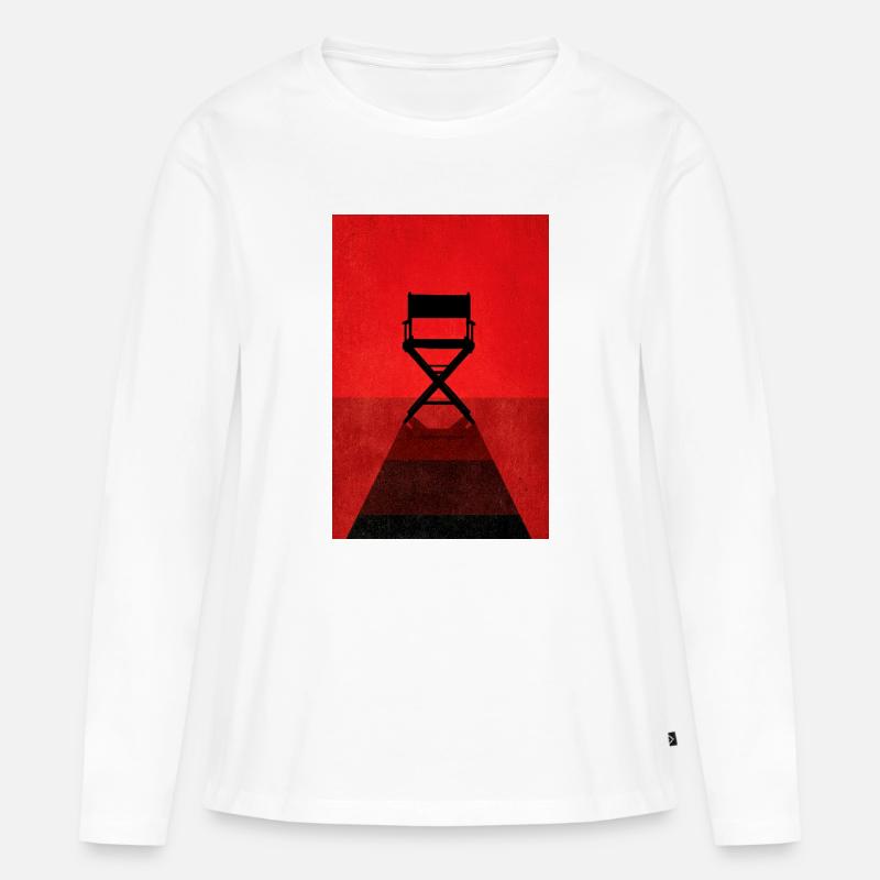 Red Spotlight Direktor Vorsitzender - Frauen Premium Bio Langarmshirt - Weiß