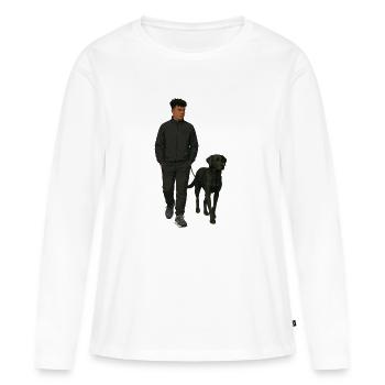 Matt - T-shirt manches longues Premium bio Femme - blanc - Devant - Julia (174cm)