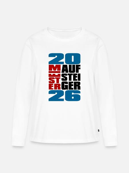 Meister und Aufsteiger 2026 - Frauen Premium Bio Langarmshirt - Weiß