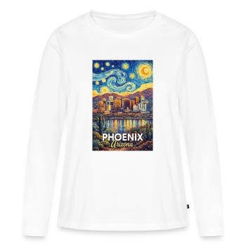 Phoenix, Arizona - T-shirt manches longues Premium bio Femme - blanc - Devant - Julia (174cm)