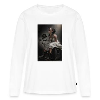 Beauty in Decay: Gothic Moment - Women's Premium Organic Long Sleeve Shirt - white - Front - Julia (174cm)