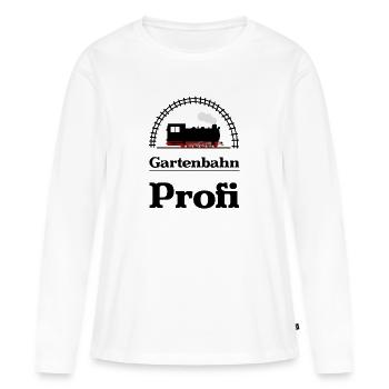 Gartenbahn Profi Dampflok - Frauen Premium Bio Langarmshirt - Weiß - Vorne - Julia (174cm)