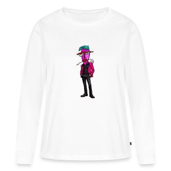 Héros du costume psychédélique Neon - T-shirt manches longues Premium bio Femme - blanc - Devant - Julia (174cm)