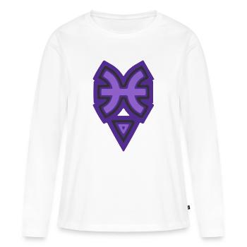 Tierkreis Stammesfische und Wasser - Frauen Premium Bio Langarmshirt - Weiß - Vorne - Julia (174cm)