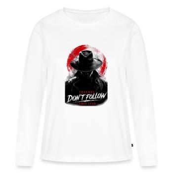 Legenden Führen Nicht Folgen - Frauen Premium Bio Langarmshirt - Weiß - Vorne - Julia (174cm)