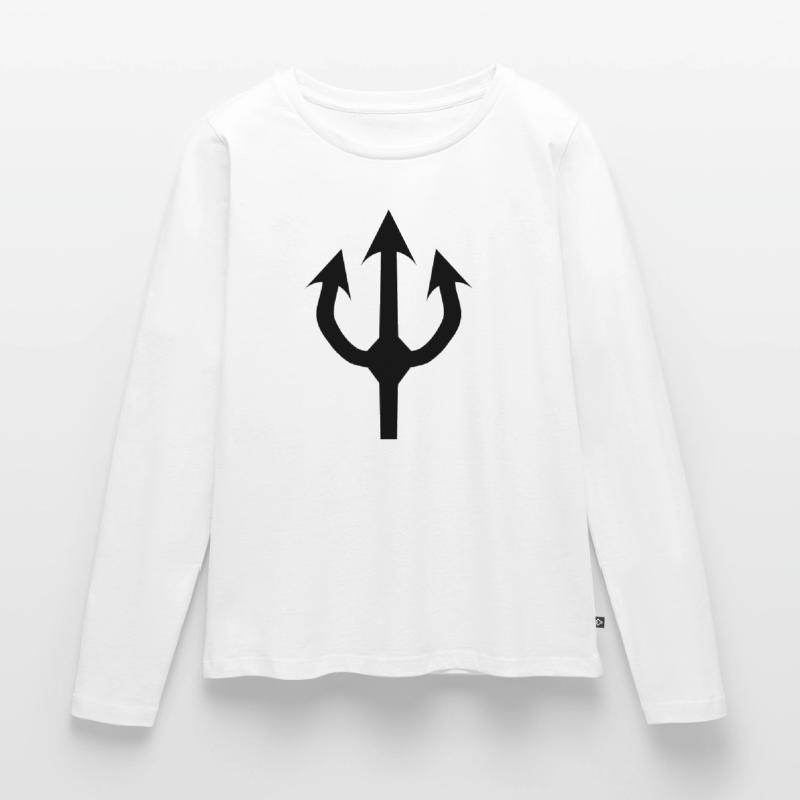 trident devil fork T-shirt manches longues Premium bio Femme