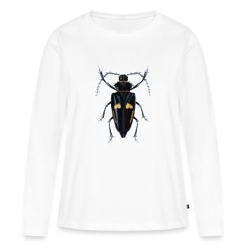 insect - Women's Premium Organic Long Sleeve Shirt - white - Front - Julia (174cm)