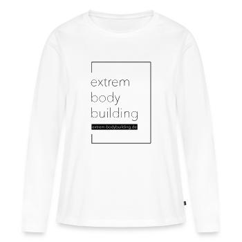 extrem-bodybuilding - Frauen Premium Bio Langarmshirt - Weiß - Vorne - Julia (174cm)
