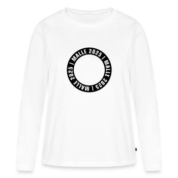 Malle 2025 Vide - T-shirt manches longues Premium bio Femme - blanc - Devant - Julia (174cm)