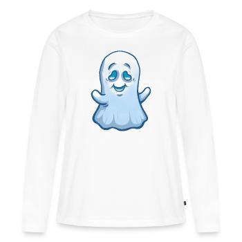 Lutin - T-shirt manches longues Premium bio Femme - blanc - Devant - Julia (174cm)