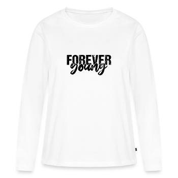 Forever Young - Women's Premium Organic Long Sleeve Shirt - white - Front - Julia (174cm)