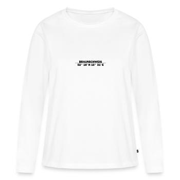 Braunschweig coordinates - Women's Premium Organic Long Sleeve Shirt - white - Front - Julia (174cm)
