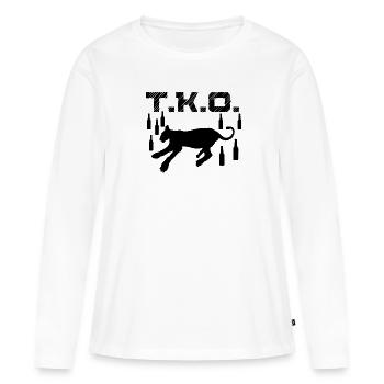 TKO Drunken Predator s’est évanoui dans le coma - T-shirt manches longues Premium bio Femme - blanc - Devant - Julia (174cm)