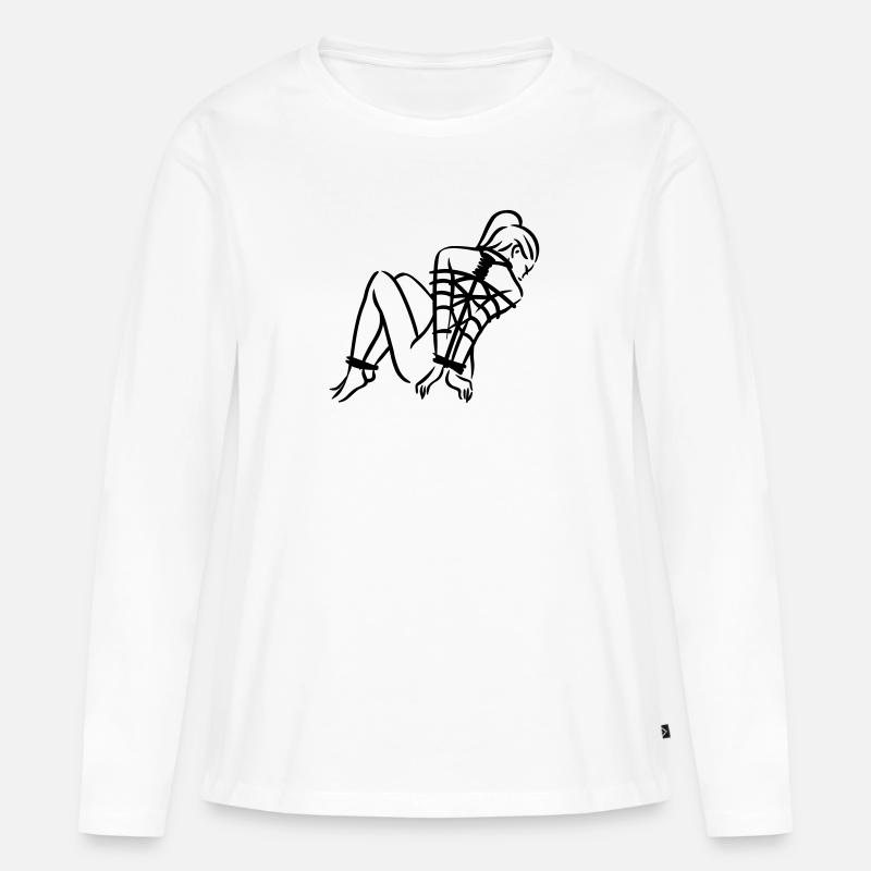 Fesselspiele - Frauen Premium Bio Langarmshirt - Weiß