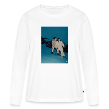 Duo de la Magie de la Neige - T-shirt manches longues Premium bio Femme - blanc - Devant - Julia (174cm)