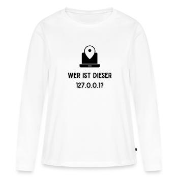 IT Netzwerk Administrator ON OFF Lustig - Frauen Premium Bio Langarmshirt - Weiß - Vorne - Julia (174cm)