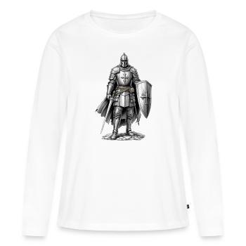 Crusaders, Knights Templar, Middle Ages - Women's Premium Organic Long Sleeve Shirt - white - Front - Julia (174cm)