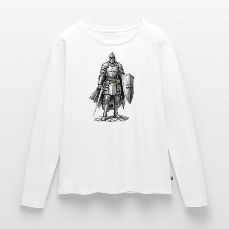 Crusaders, Knights Templar, Middle Ages Women's Premium Organic Long Sleeve Shirt