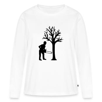 Lumberjack - Women's Premium Organic Long Sleeve Shirt - white - Front - Julia (174cm)