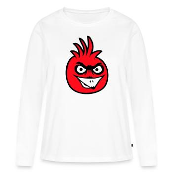 Parrot Bird Stares Nasty Aggressive Rage - Women's Premium Organic Long Sleeve Shirt - white - Front - Julia (174cm)