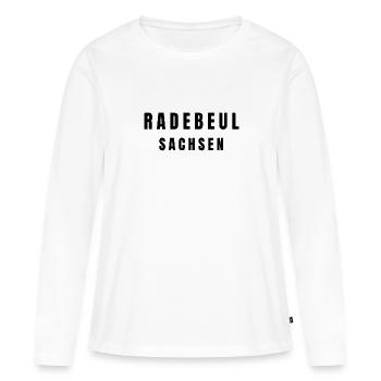 Radebeul, Saxe - T-shirt manches longues Premium bio Femme - blanc - Devant - Julia (174cm)