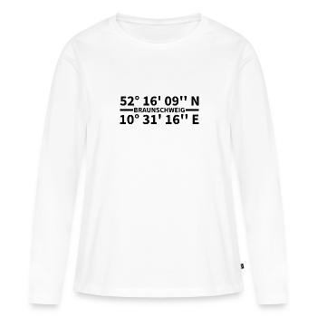 Braunschweig coordinates - Women's Premium Organic Long Sleeve Shirt - white - Front - Julia (174cm)