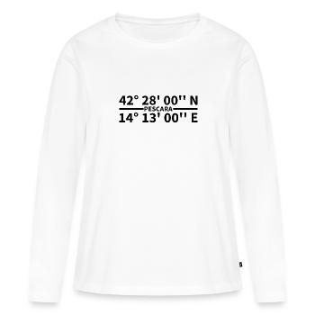 Pescara coordinates - Women's Premium Organic Long Sleeve Shirt - white - Front - Julia (174cm)