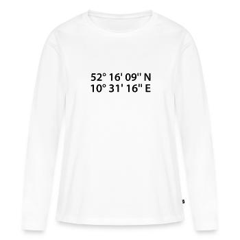 Braunschweig coordinates - Women's Premium Organic Long Sleeve Shirt - white - Front - Julia (174cm)