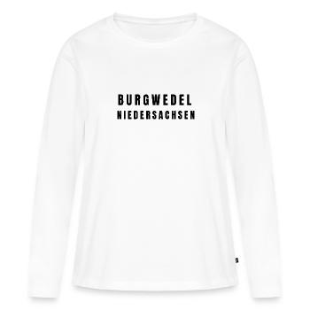 Burgwedel, Basse-Saxe - T-shirt manches longues Premium bio Femme - blanc - Devant - Julia (174cm)