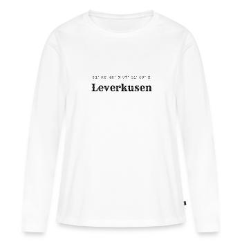 Coordonnées Leverkusen - T-shirt manches longues Premium bio Femme - blanc - Devant - Julia (174cm)