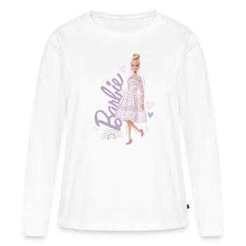 Barbie Robe De Mariée EVJF - T-shirt manches longues Premium bio Femme - blanc - Devant - Julia (174cm)
