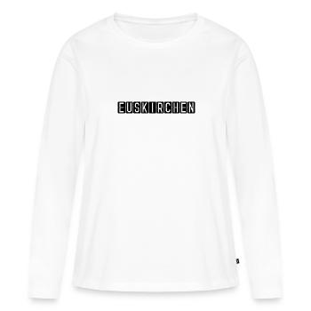 Euskirchen Flughafentafel - Frauen Premium Bio Langarmshirt - Weiß - Vorne - Julia (174cm)