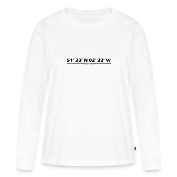 Bath Coordinates - Women's Premium Organic Long Sleeve Shirt - white - Front - Julia (174cm)