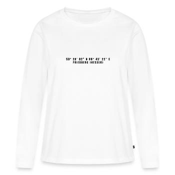 Friedberg (Hesse) Hesse Coordonnées - T-shirt manches longues Premium bio Femme - blanc - Devant - Julia (174cm)