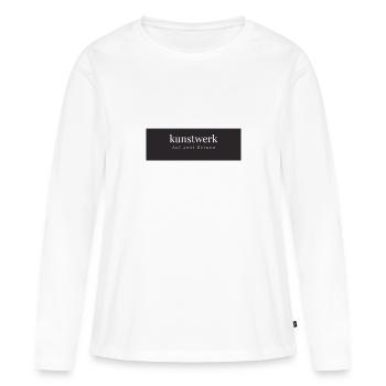 Kunstwerk - Frauen Premium Bio Langarmshirt - Weiß - Vorne - Julia (174cm)