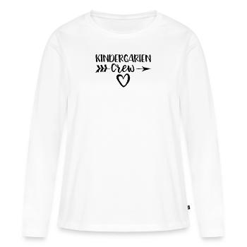 Kindergarten Crew - Kindergarten - Frauen Premium Bio Langarmshirt - Weiß - Vorne - Julia (174cm)