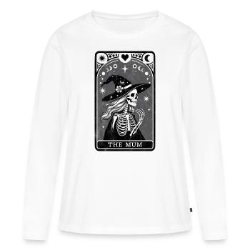Tarot Mum - Women's Premium Organic Long Sleeve Shirt - white - Front - Julia (174cm)