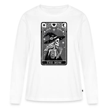 Tarot-Mama - Frauen Premium Bio Langarmshirt - Weiß - Vorne - Julia (174cm)