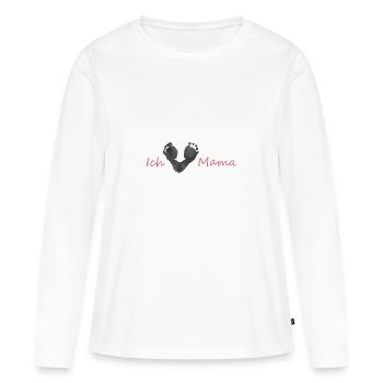 Chère maman - T-shirt manches longues Premium bio Femme - blanc - Devant - Julia (174cm)