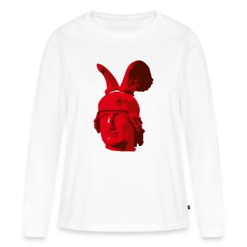Tête du monument Hermann - T-shirt manches longues Premium bio Femme - blanc - Devant - Julia (174cm)