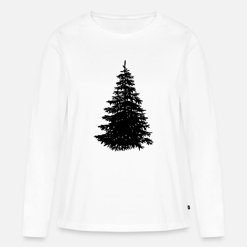 Christmas tree - Women's Premium Organic Long Sleeve Shirt - white