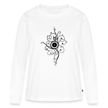 Yule sun, winter solstice - Women's Premium Organic Long Sleeve Shirt - white - Front - Julia (174cm)