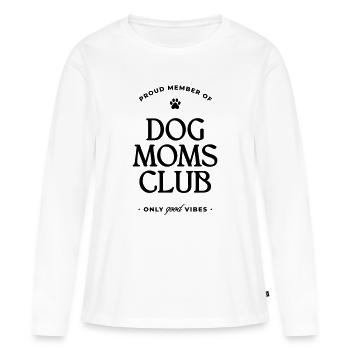 Dog Moms Club - Frauen Premium Bio Langarmshirt - Weiß - Vorne - Julia (174cm)