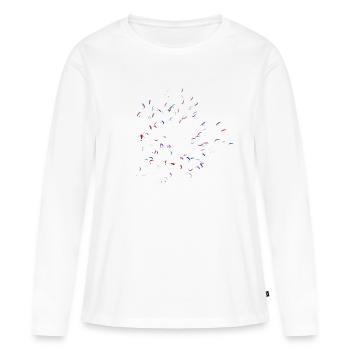 Compétition de parapente Gleitschirm Wettbewerb CP - T-shirt manches longues Premium bio Femme - blanc - Devant - Julia (174cm)
