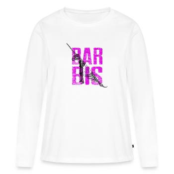 Südharz Merch - Barbis Einhornhöhle - Frauen Premium Bio Langarmshirt - Weiß - Vorne - Julia (174cm)