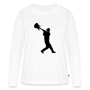 rock - T-shirt manches longues Premium bio Femme - blanc - Devant - Julia (174cm)