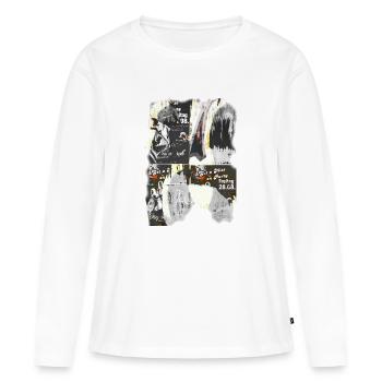 Graffiti - Frauen Premium Bio Langarmshirt - Weiß - Vorne - Julia (174cm)