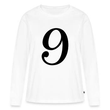 9 - Women's Premium Organic Long Sleeve Shirt - white - Front - Julia (174cm)